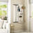 Wall Mounted Full Length Mirror, Full Body Mirror With Shelf, Full Body Mirror With Hook Wall Mounted Mirror With Multifunctional Design Panel