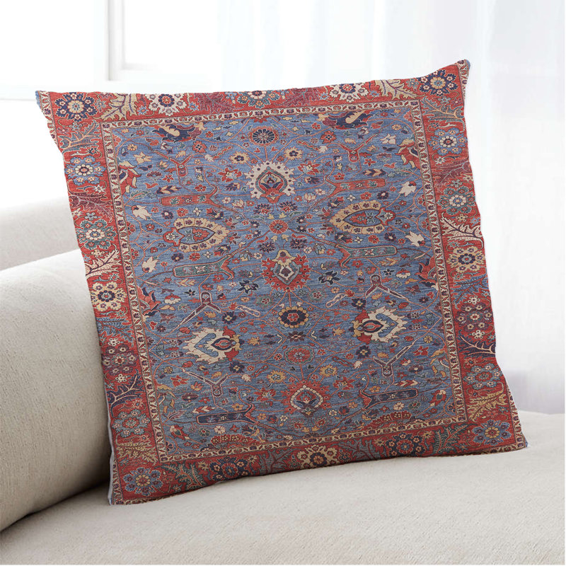 Damask Outdoor Throw Pillow