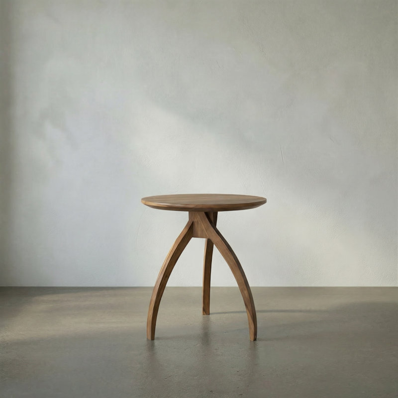 Vikram Solid Wood End Table, 21.5" H x 20" W x 20" D
