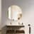 Bhagwanaram Aluminum Framed Round Wall Mirror-1128057860-1128057883