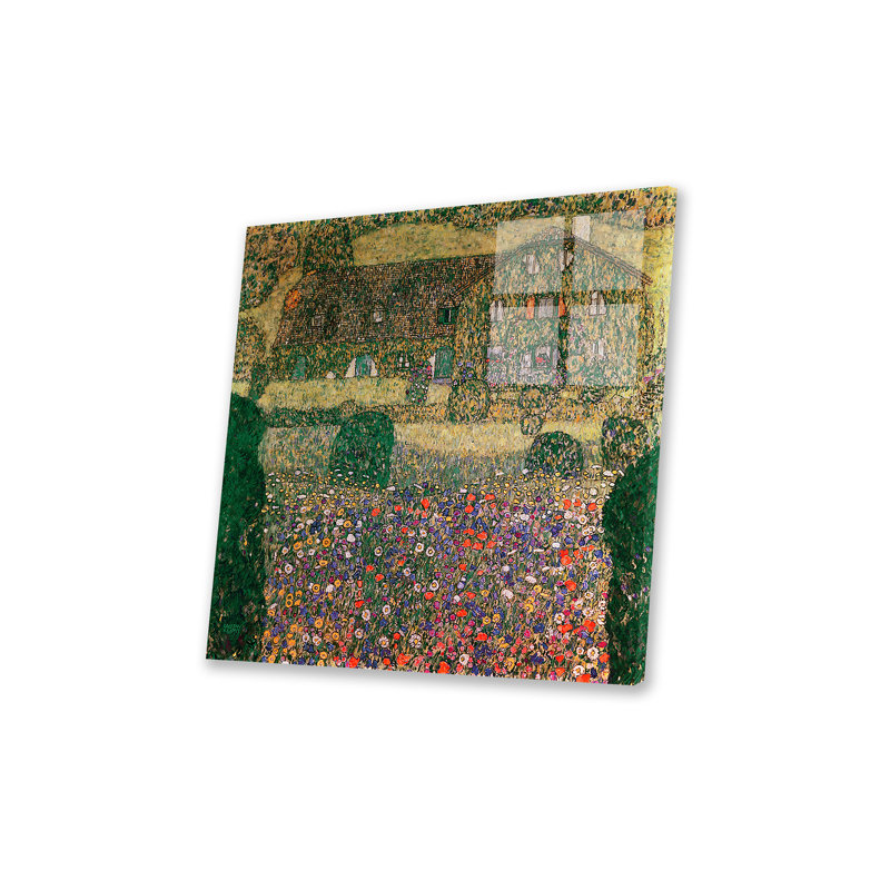 Country House par The Attersee, C.1914 sur plastique / acrylique par Gustav Klimt, peinture