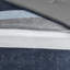 Édredon de chambre à coucher à rayures - gris, bleu marine, bleu pour un look décontracté Draps remplis lavables à la machine et à la vapeur avec microfibre