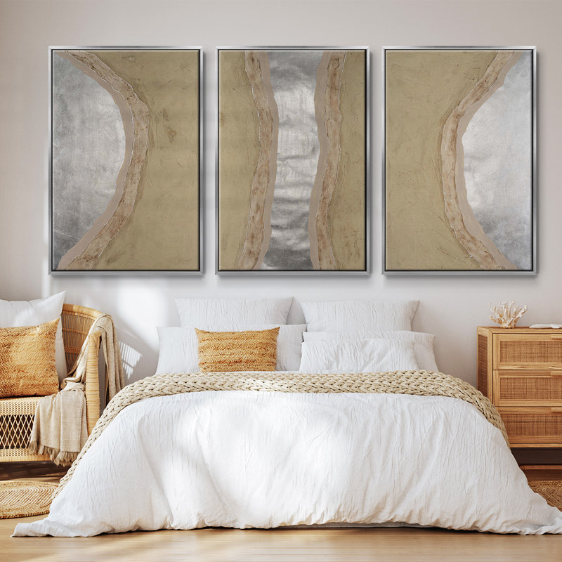 3 pièces Silver Lake I, Argent, H 40 po x l 78 po