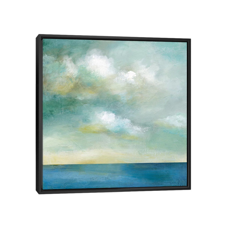 «Cloudscape I», reproduction sur toile, H 18 po x l 18 po x P 1,5 po, Toile encadrée noire, Pas de tapis