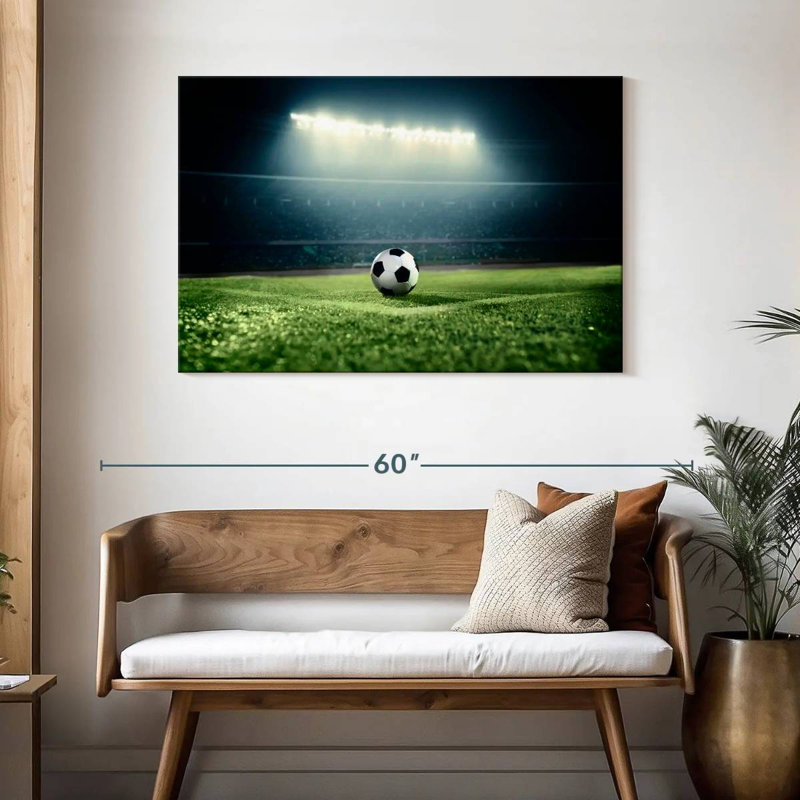 Ballon de soccer Sireci sous les projecteurs, H 30 po x l 45 po