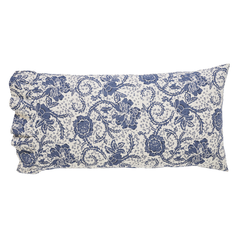Dorset Navy 100% Cotton Floral - Set of 2, King
