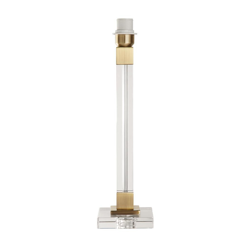 Auril Mild Steel And Crystal Lamp Base Lamp