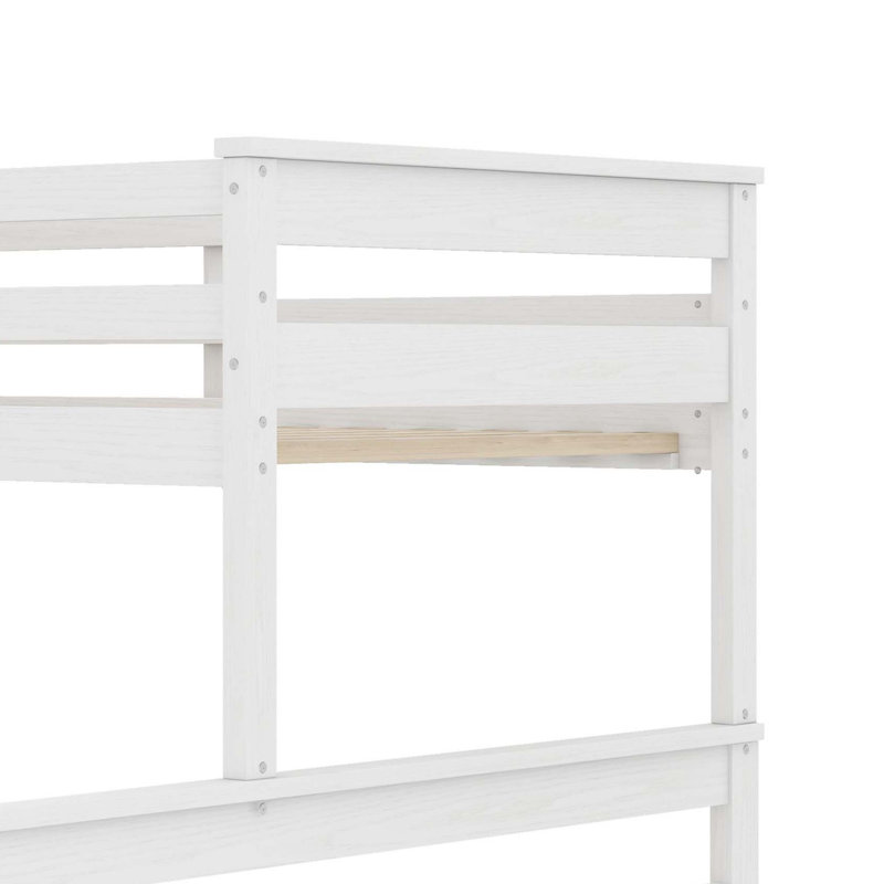 Lit superposé avec échelle, parfait pour les chambres partagées, White