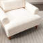 Chaise de grande taille avec pieds à colonnes romaines rétro, support de dossier ergonomique et style lombaire élégant pour les espaces de vie