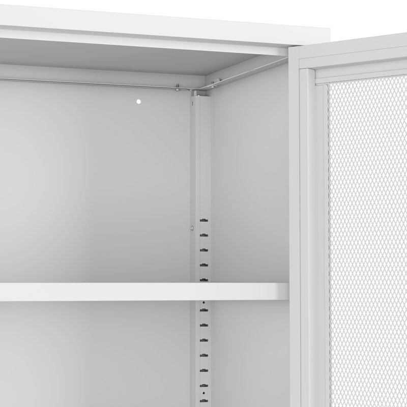 Amelia 31.5 Accent Cabinet with 3 Adjustable Shelves, White