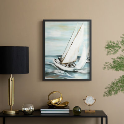 NAUTICAL Series L Framed Print - Solid Wood