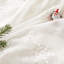 Rideaux brodés transparents rideaux de Noël blanc cassé flocon de neige voile décorations de Noël hiver-818232437