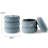 Modern Round Velvet Storage Ottomans (Set Of 2）-1144471467