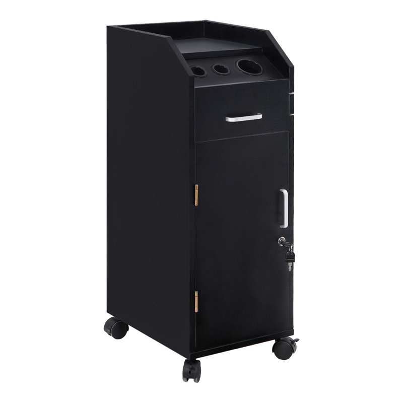 Porte-outil de rangement pour chariot Paizlee Salon, Noir