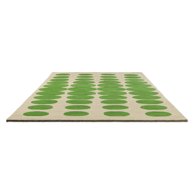 Hand Tufted Wool Geometric Area Rug, Rectangle 8'2" x 11'6"