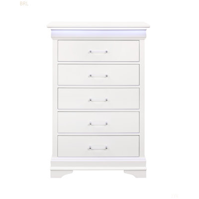 Unit With Metallic Handles And LED Accent
