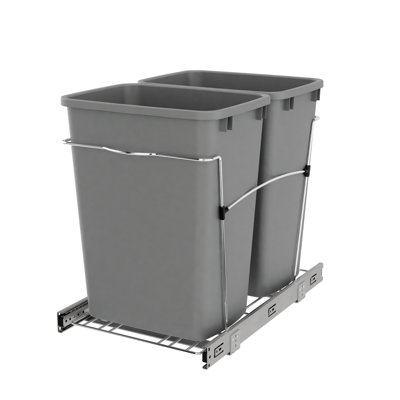 Poubelle coulissante double Rev-A-Shelf pour la cuisine 