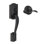 Camelot Lower Half Handleset with Accent Door Lever (Deadbolt Sold Separately)