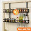 Porte-épices mural en métal, paquet de 2, support à épices en métal pour porte d'armoire de cuisine ou de garde-manger-420088674