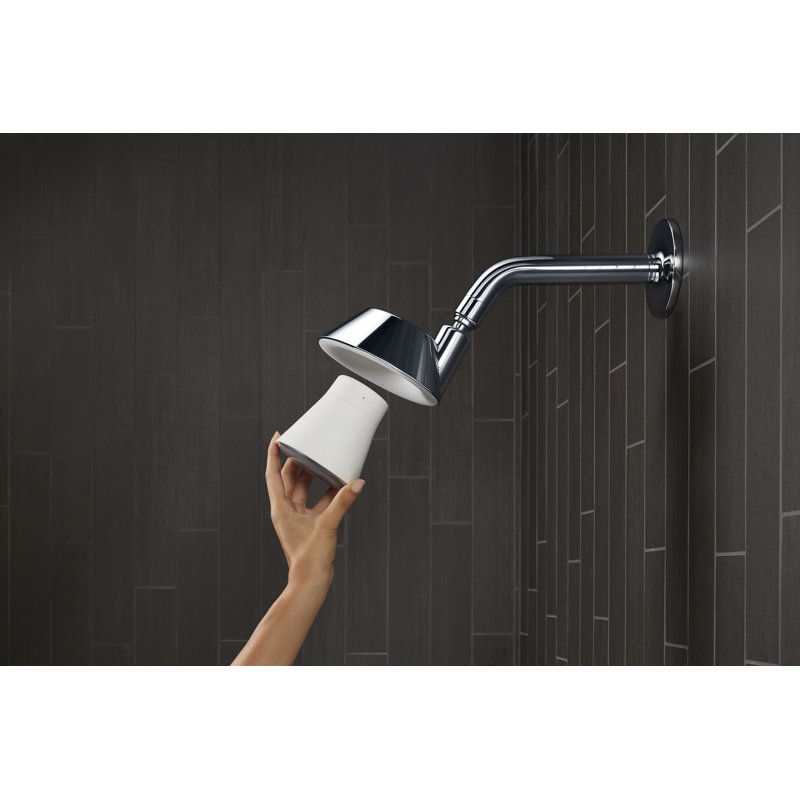 Moxie Shower Head with Waterproof Speaker Featuring Bluetooth Wireless Technology and sound by Harman Kardon, Polished Chrome