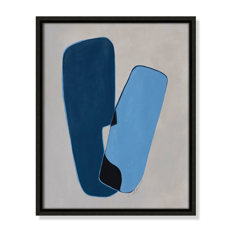 In Unity II by Filippo Ioco For Casa Fine Arts, 15.5" H x 12.5" W x 2" D, Espresso Framed