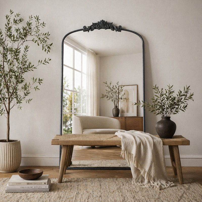 Miroir pleine grandeur, Noir