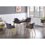 Tristen Plastic Dining Chair - Faux Leather Padded Cushions and Solid Wooden Legs - Armchair for Dining Room Kitchen Living Room-2145772444-2075042825