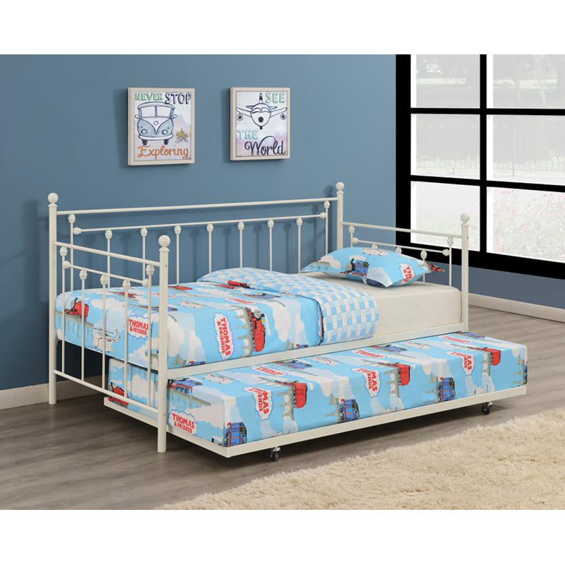 Juan Kids Twin with Trundle, White
