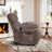 42.91" Wide Chenille Upholstered Power Lift Assist Recliner With 8-Point Massage, Lumbar Heat, USB & Type-C Charging(Set Of 2)-459697803