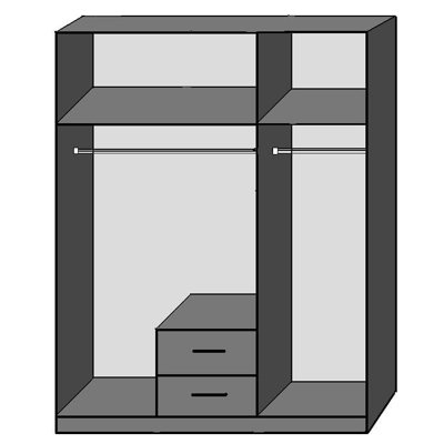 Carolle Solid Wood Wardrobe