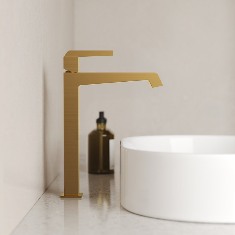 Robinet de salle de bain vasque à un trou avec ensemble de drain, robinet de lavabo de salle de bain à poignée simple