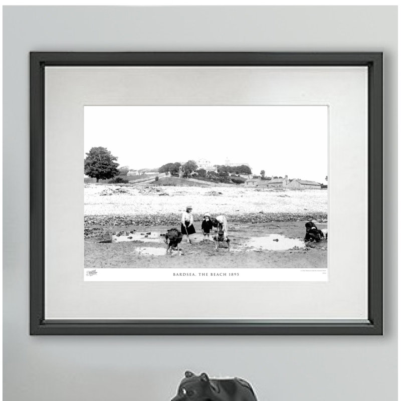 Bardsea, The Beach 1895 by Francis Frith - Single Picture Frame Print, 40cm H x 50cm W x 2.3cm D
