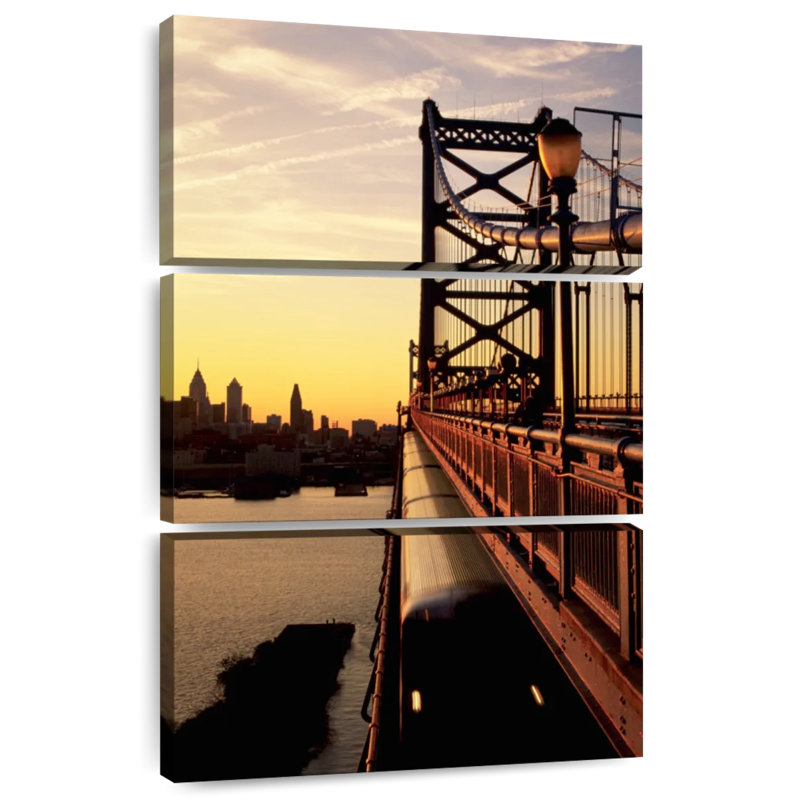 Lilie Benjamin Franklin Bridge, 38" H x 24" W