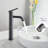1 Hole Bathroom Faucet - Matte Black, Long-Lasting Stainless Steel Build Tall Vessel Hole,-125036408