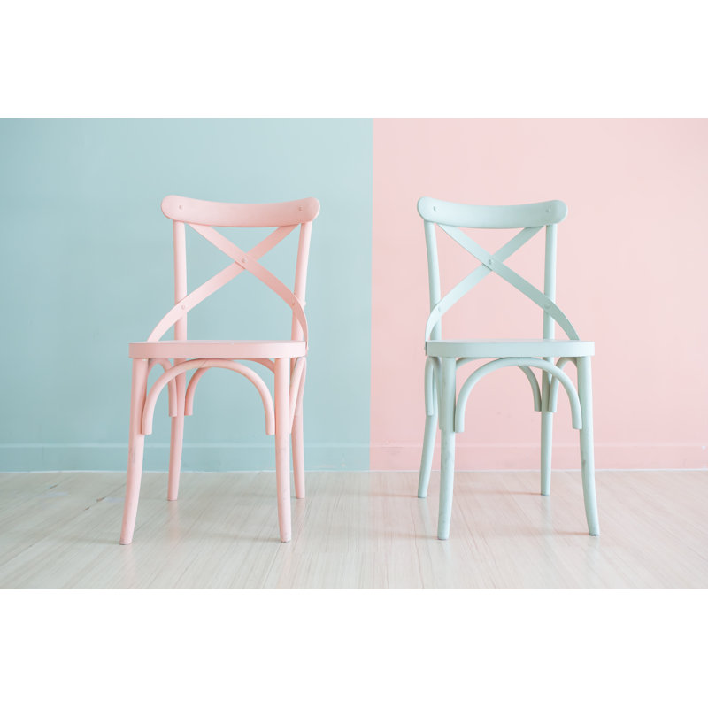 Vintage Wooden Chair by 9Air - Wrapped Canvas Print, 30cm H x 46cm W