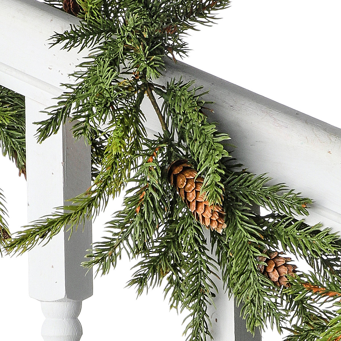 72" White Spruce Christmas Garland