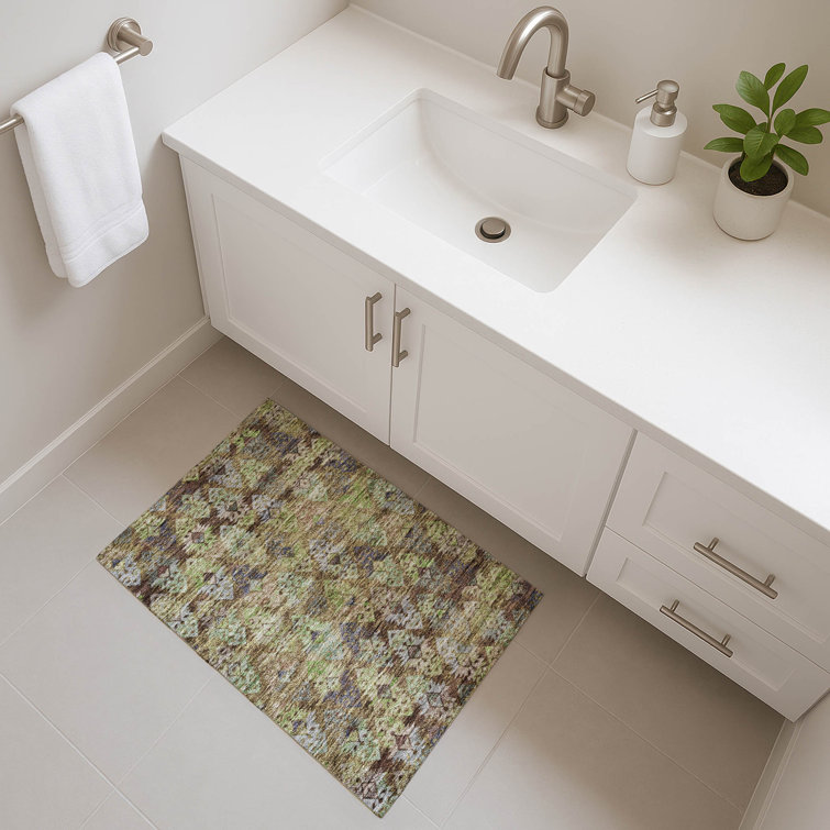 Premium Machine Washable Marasco AMF1637 Diamonds Rug