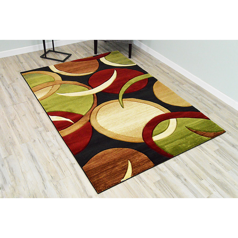 Mccampbell Performance Abstract Indoor Rug, Rectangle 5' x 7'