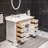 Bergin 48'' Single Bathroom Vanity with Marble Top-1347015534