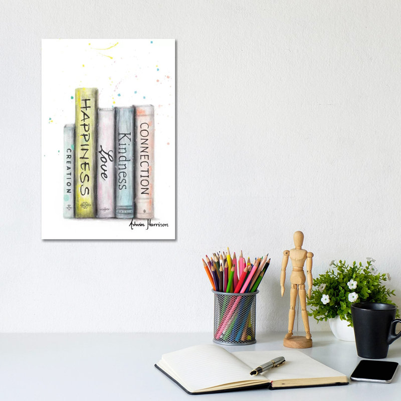 Books Of Significance by Ashvin Harrison - Wrapped Canvas Gallery-Wrapped Canvas Giclée, 20.32 cm H x 30.48 cm W