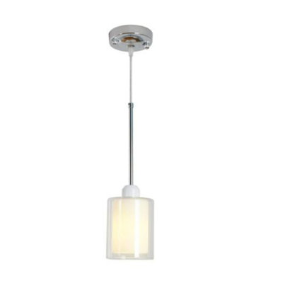 Luminaire suspendu chromé à 1 lumière Elegance