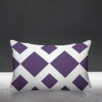 Farrell Geometric Outdoor Reversible Throw Pillow