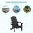 Malynn Plastic Adirondack Chair Balcony Plastic Firepit Single Chair-2037094410