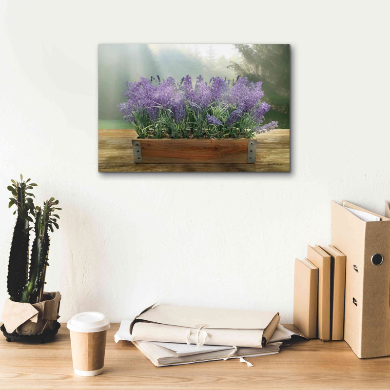 "Lavender Pot" par Lori Deiter, impression sur toile tendue, H 12 po x l 18 po x P 0,75 po