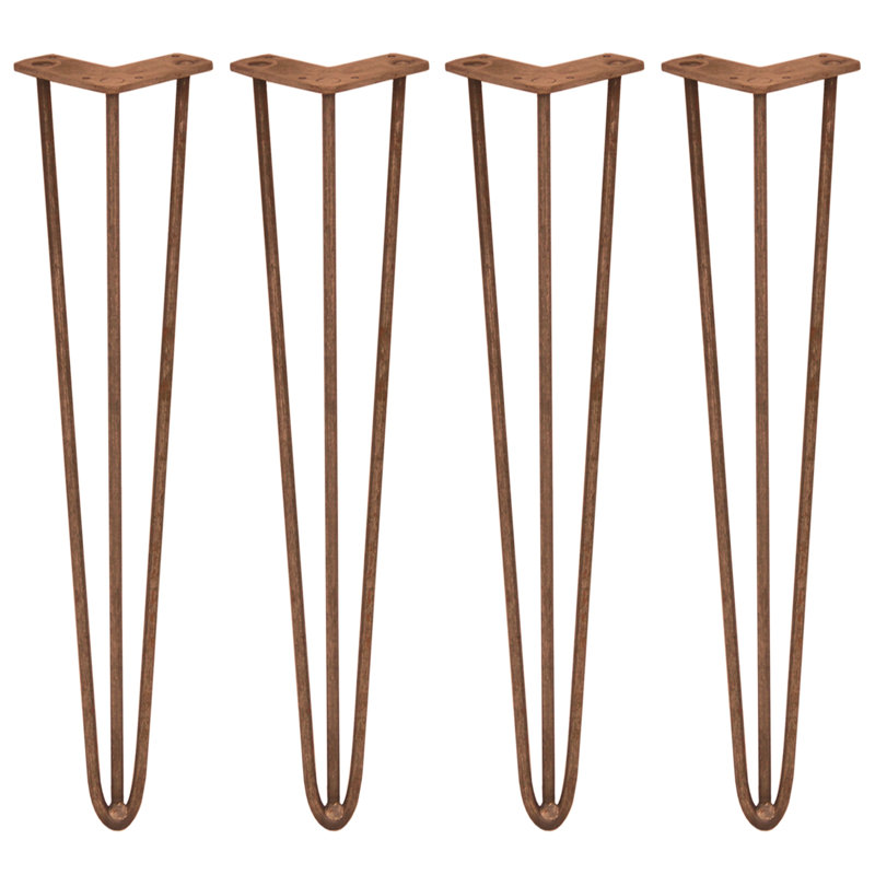 Styer Table Leg, Rose Gold, 71cm H x 11cm W x 8cm D