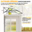 Outsunny 110cm W x 60cm D Retractable Door / Window Awning