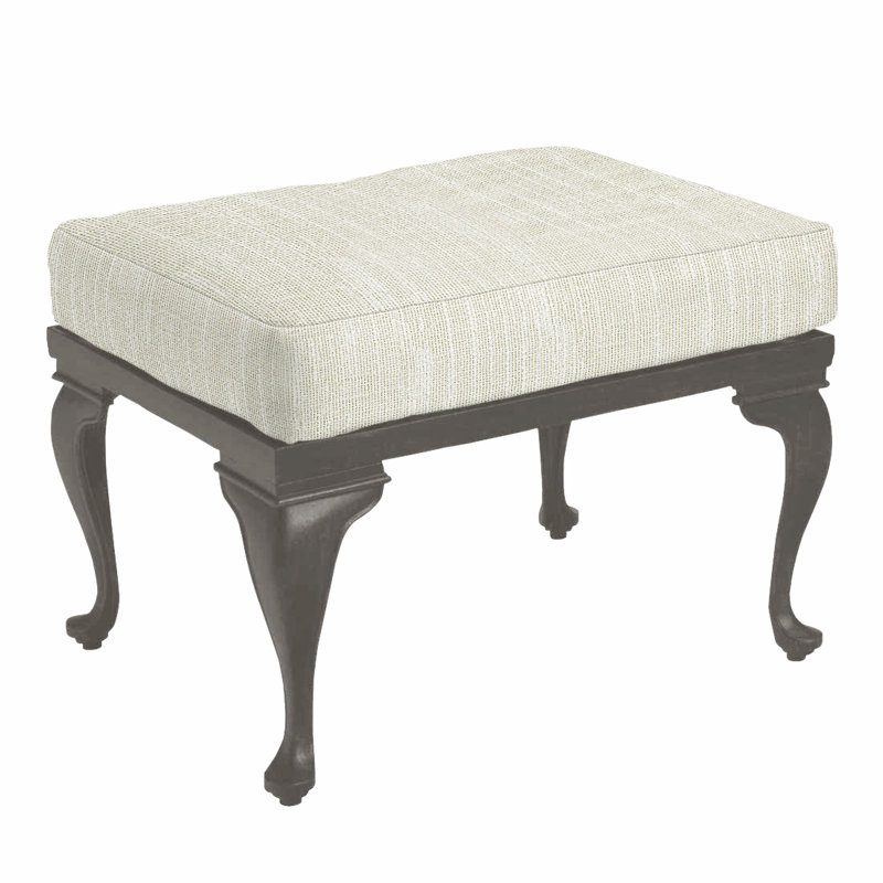 Repose-pieds en aluminium Provance - Gris ardoise, Pas de soudure, Rollo crème, Gris ardoise