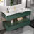 Brennick 48" Wall-Mounted Single Bathroom Vanity with Engineered Marble Top-391640719