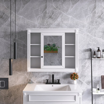 Armoire à pharmacie murale avec miroir 35 po x 28 po
