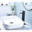Robinet de salle de bain à cascade, couleur noir mat, poignée simple pour un contrôle pratique de l'eau, fabriqué avec une teinte de lavabo en acier inoxydable, durabilité-121639019